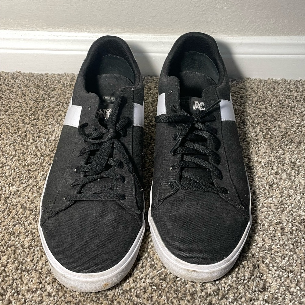 Pony Black and White Sneakers with Minimalist Design